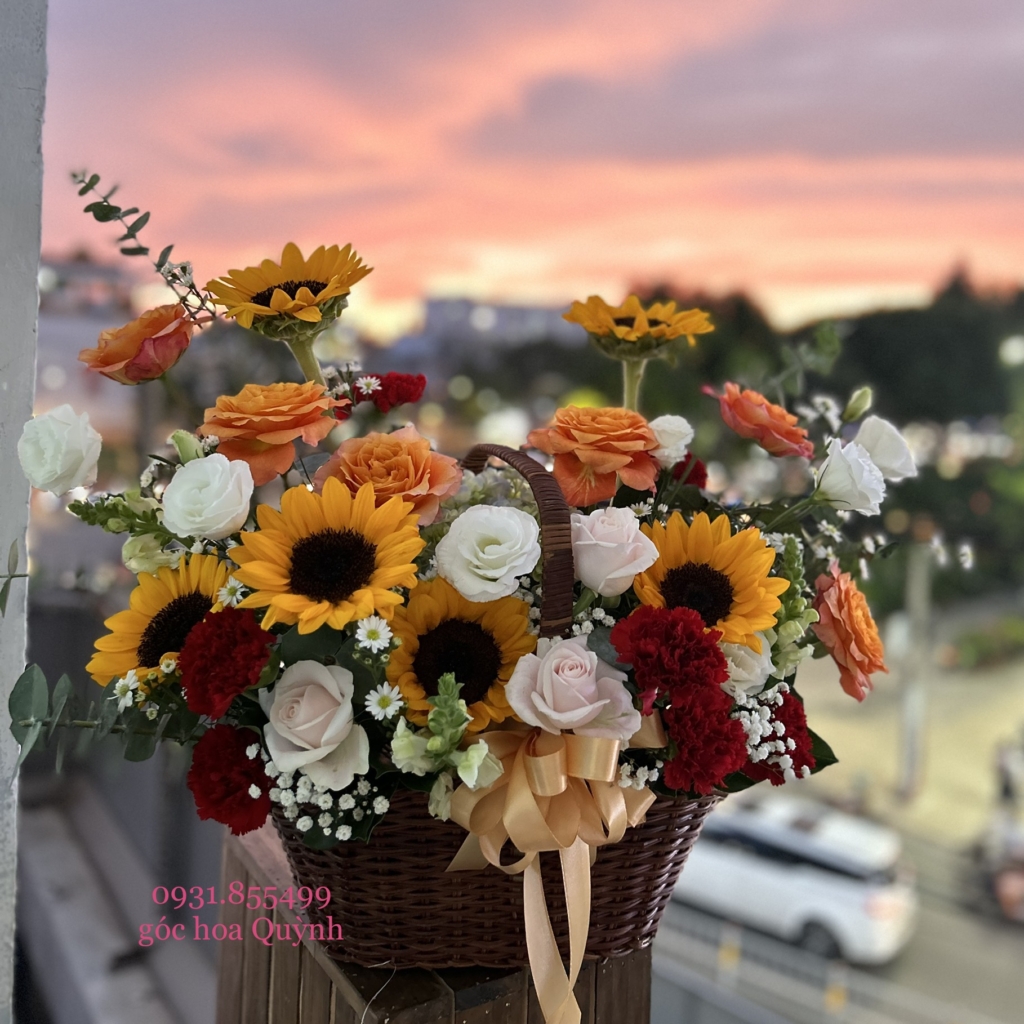 Giỏ hoa tươi- Nơi Tình Yêu Bắt Đầu